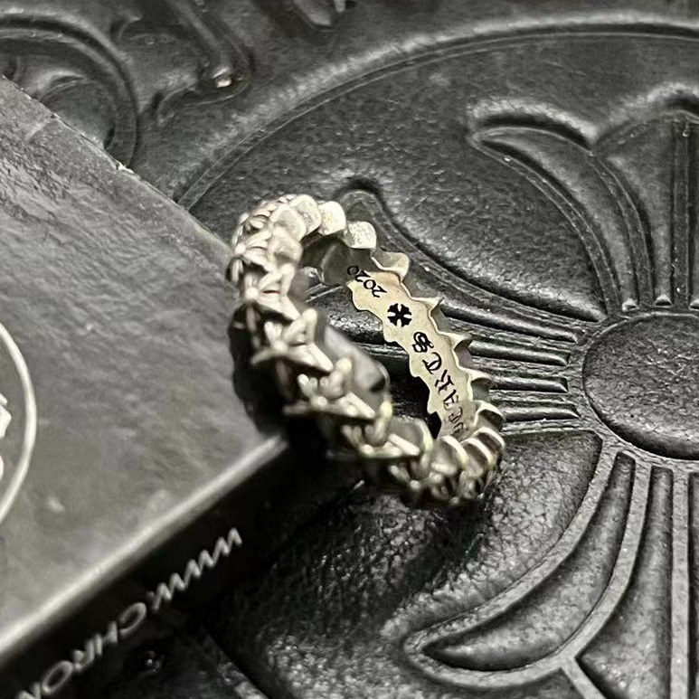 Chrome Hearts CHROME HEARTS高版本克罗心新款五芒星小戒指