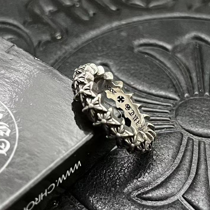 Chrome Hearts CHROME HEARTS高版本克罗心新款五芒星小戒指