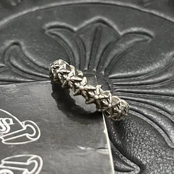 Chrome Hearts CHROME HEARTS高版本克罗心新款五芒星小戒指