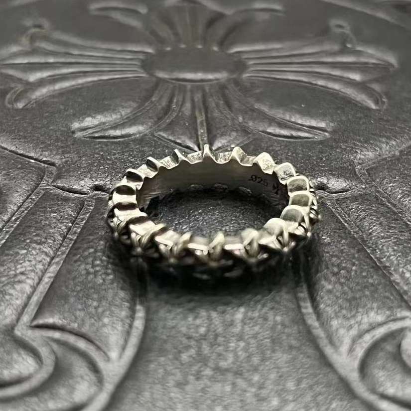 Chrome Hearts CHROME HEARTS高版本克罗心新款五芒星小戒指