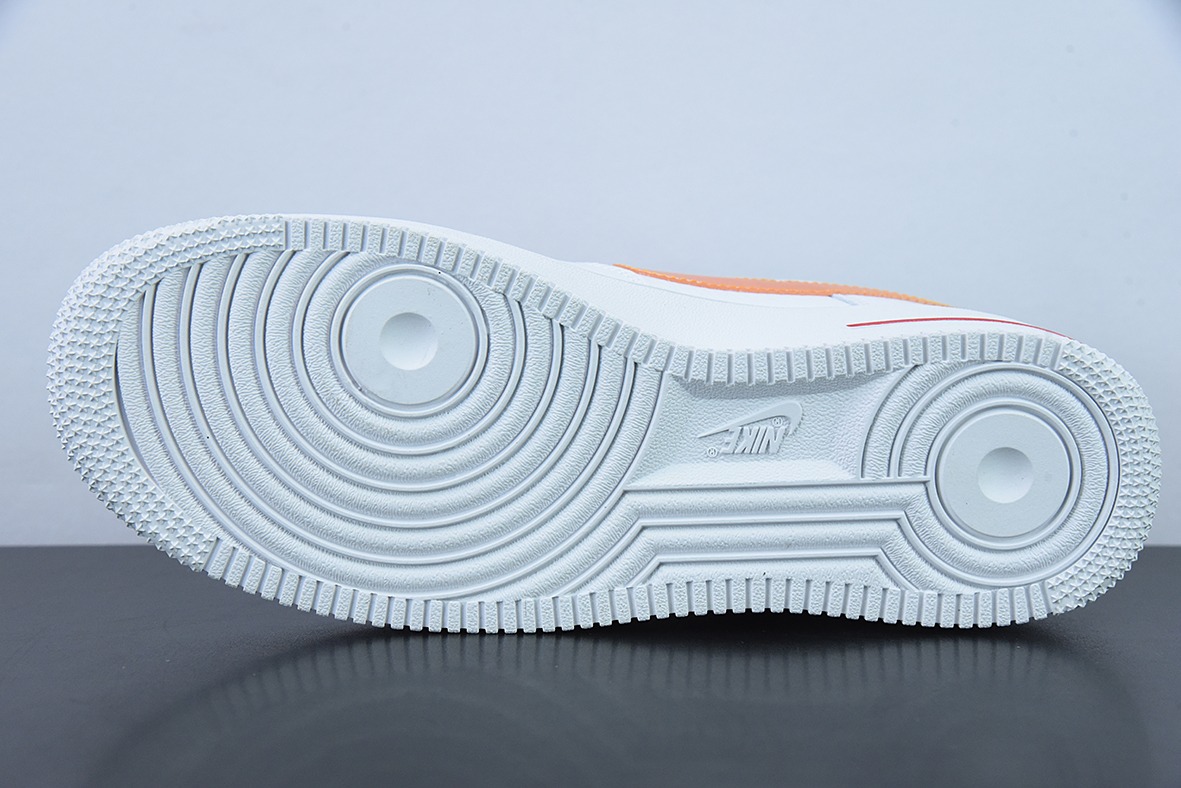 Nike Air Force 1’07 Low"Jumbo Swoosh Orange"空军一号 橙渐变大钩”低帮休闲板鞋货号:DV3505-100