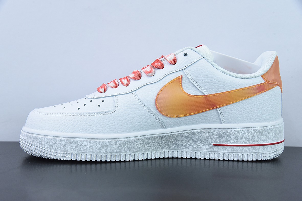 Nike Air Force 1’07 Low"Jumbo Swoosh Orange"空军一号 橙渐变大钩”低帮休闲板鞋货号:DV3505-100