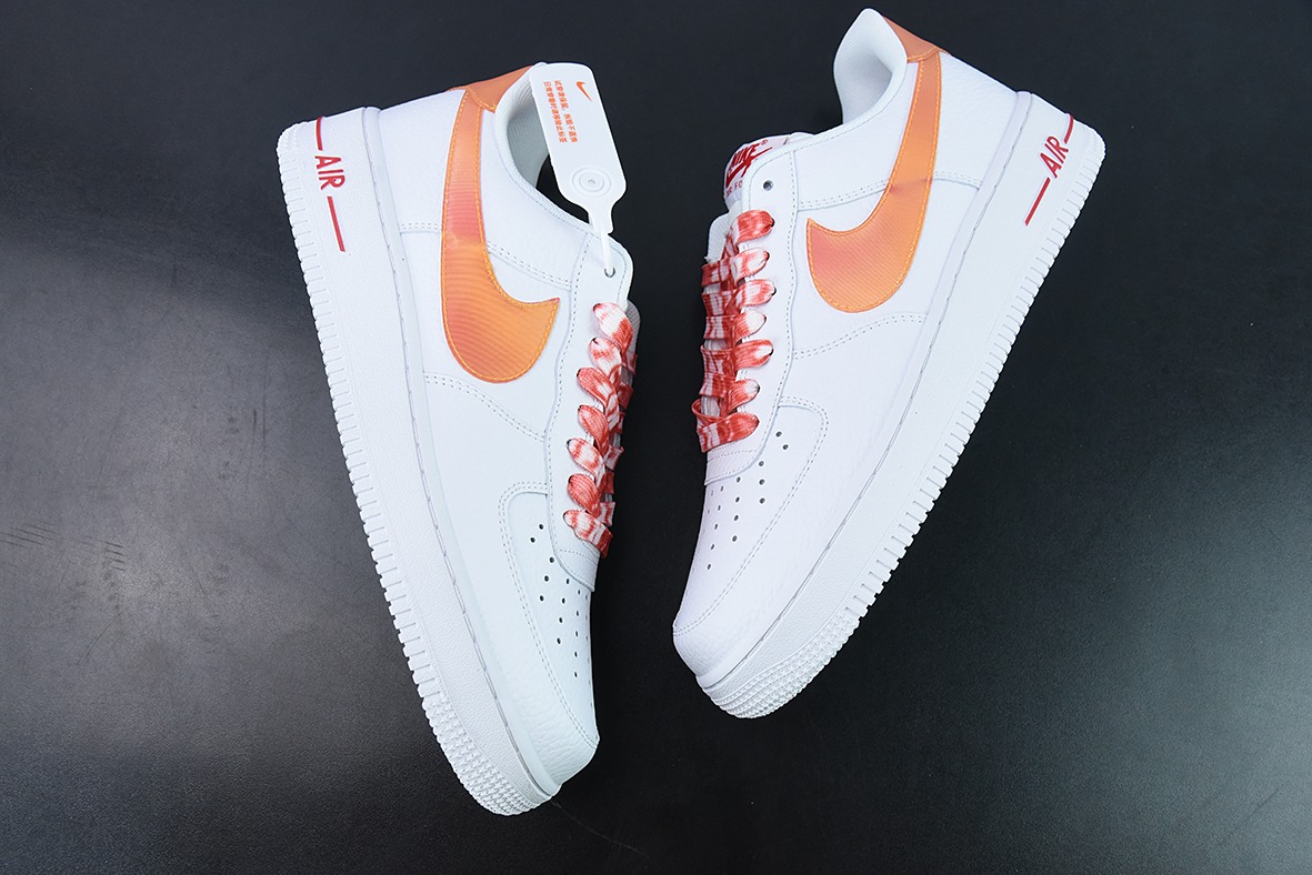 Nike Air Force 1’07 Low"Jumbo Swoosh Orange"空军一号 橙渐变大钩”低帮休闲板鞋货号:DV3505-100