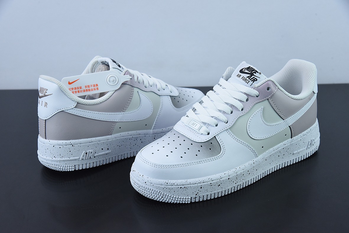 Air Force 1 '07 Low"White/Pink/Grey"空军一号白淡粉灰泼墨”低帮休闲板鞋货号:MM6023-536