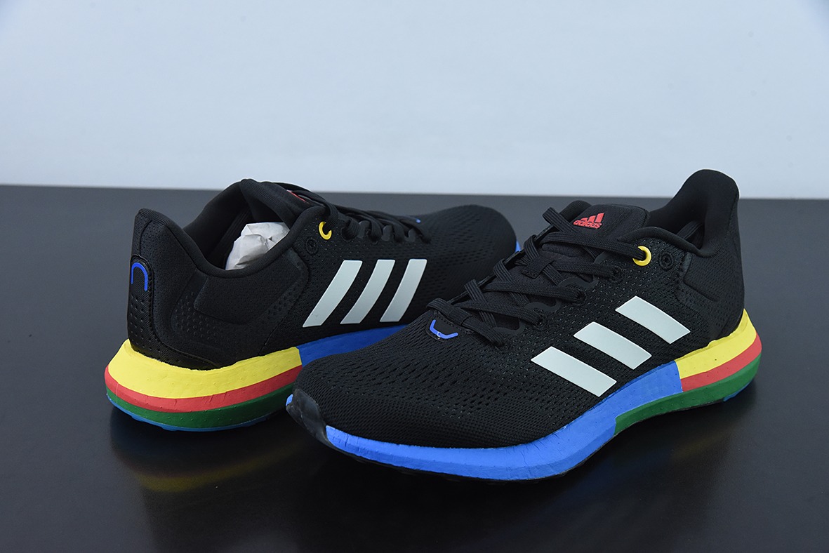阿迪达斯 Pureboost 21 PB21代  爆米花大底 运动休闲跑步鞋 官方货号：GY5103