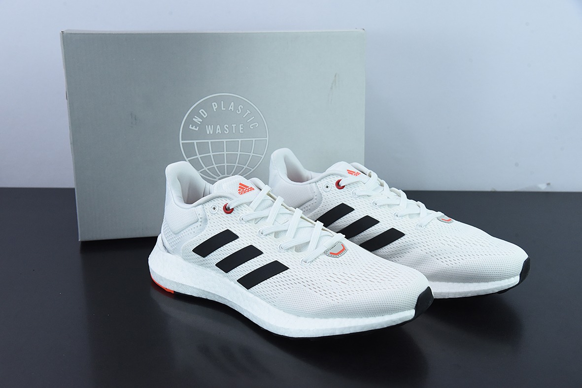 阿迪达斯 Pureboost 21 PB21代  爆米花大底 运动休闲跑步鞋 官方货号：GY5099
