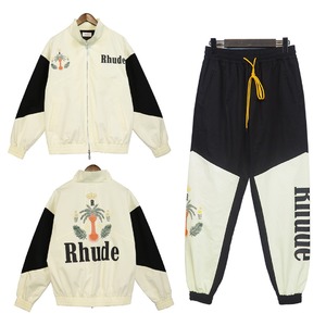 Rhude Clothing Coats & Jackets Pants & Trousers Shirts & Blouses Black Blue Green Printing Unisex Men Fall Collection Trendy Brand Casual