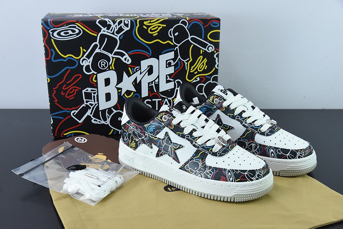 Medicom Toy Exhibition x Bape STA "BE@RCAMO"暴力熊联名款男女同款运动鞋