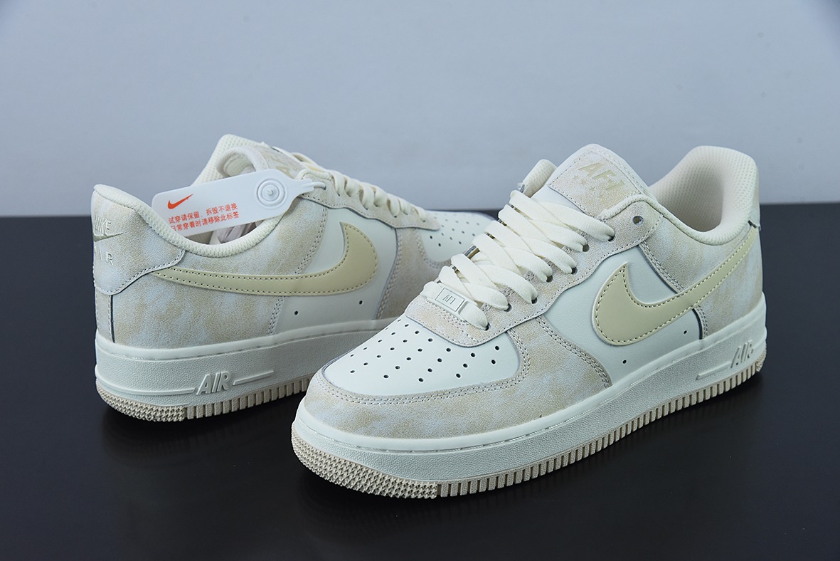 Nk Air Force 1 Low ’07 岩石杏色 空军一号低帮休闲板鞋 货号：KP6936-669