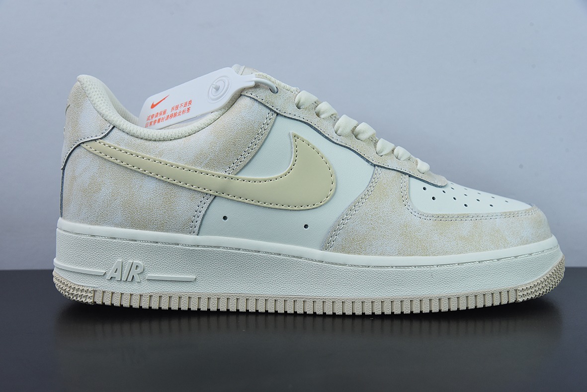 Nk Air Force 1 Low ’07 岩石杏色 空军一号低帮休闲板鞋 货号：KP6936-669