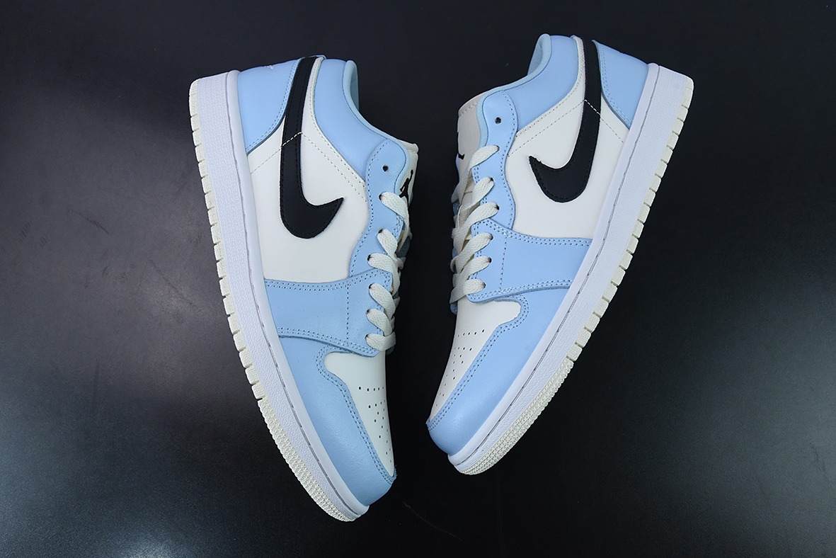 Air Jordan 1 Low AJ1 乔1天蓝色 运动文化篮球鞋 554723-401