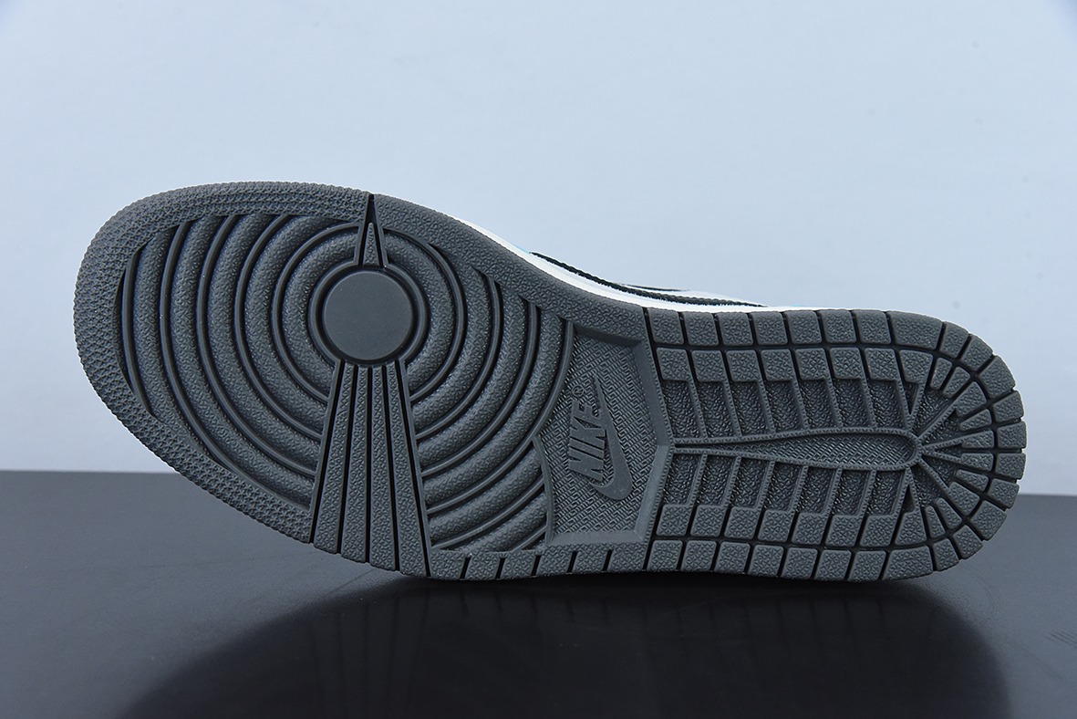 Travis Scott x Air Jordan 1 Low  灰黑蓝/千斤顶倒钩低帮 货号：DM7866-009