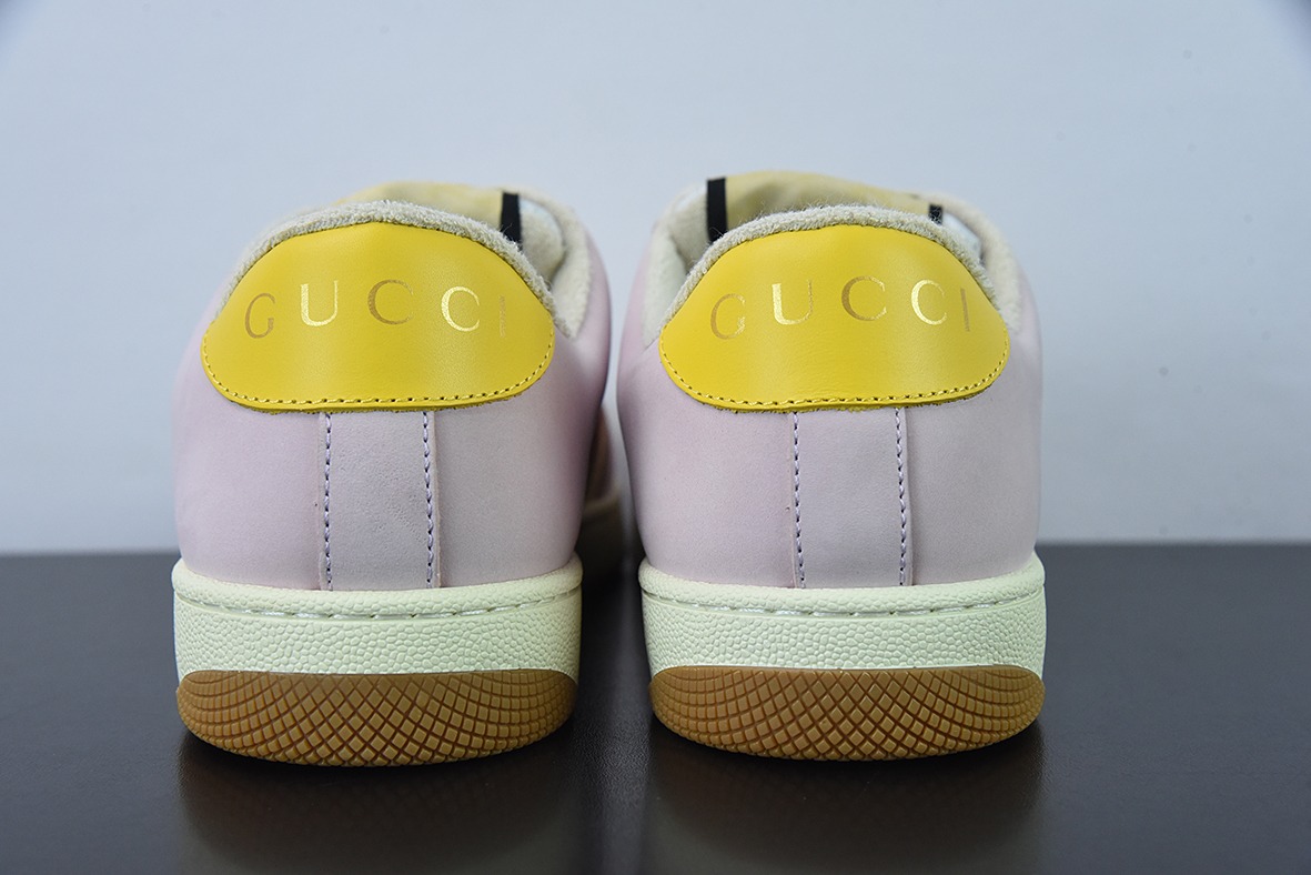 Gucci Distressed Screener sneaker古驰小脏鞋系列 经典原型复古百搭做旧老爹板鞋
