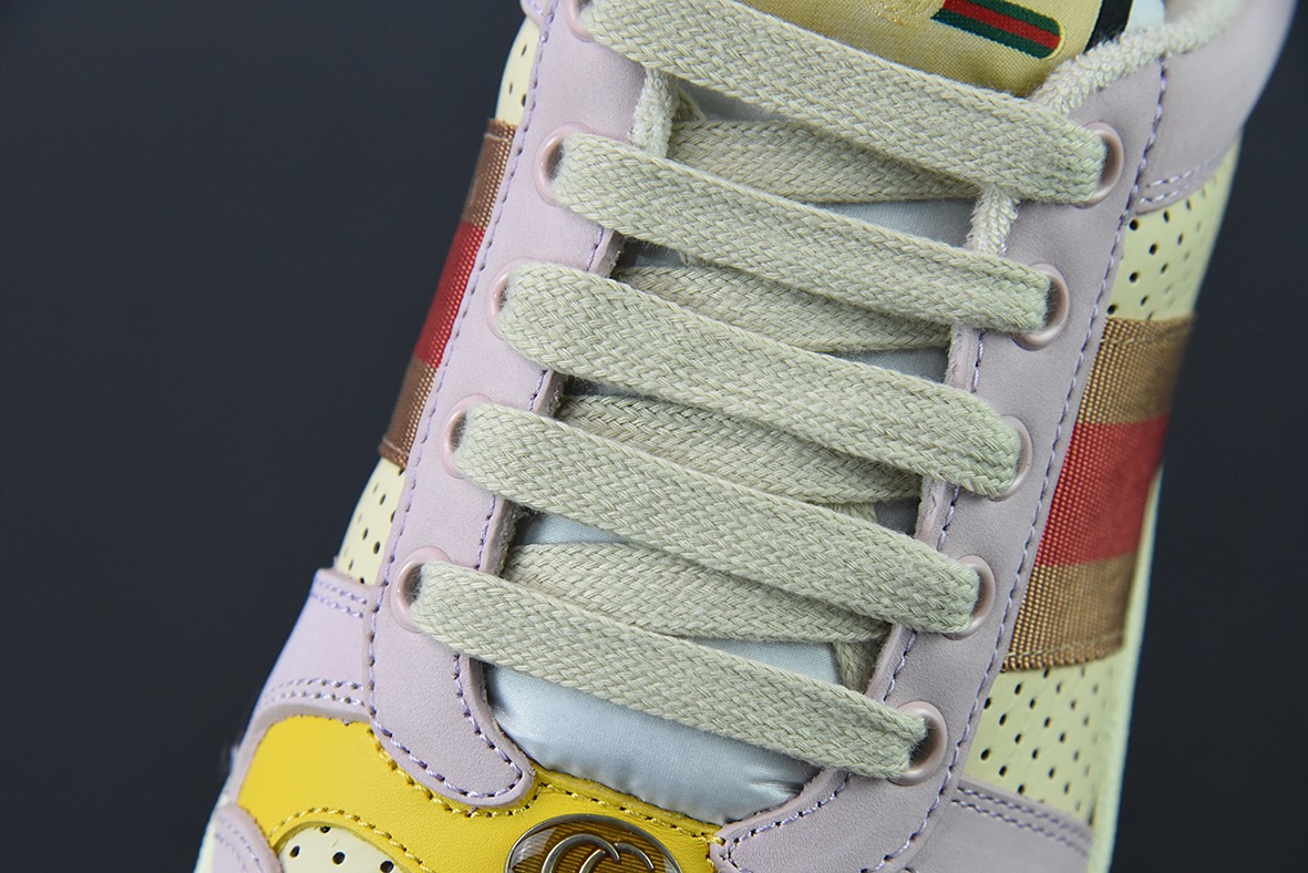 Gucci Distressed Screener sneaker古驰小脏鞋系列 经典原型复古百搭做旧老爹板鞋