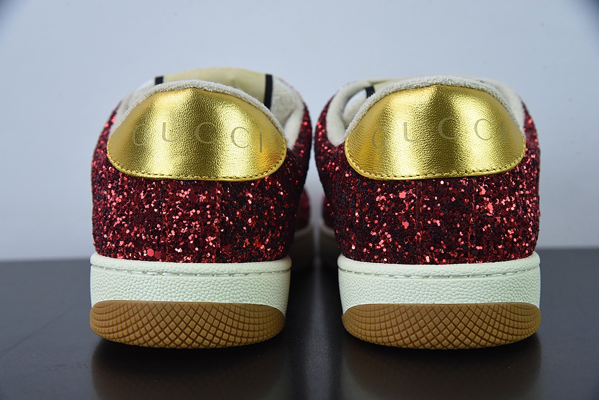 Gucci Distressed Screener sneaker古驰小脏鞋系列 经典原型复古百搭做旧老爹板鞋