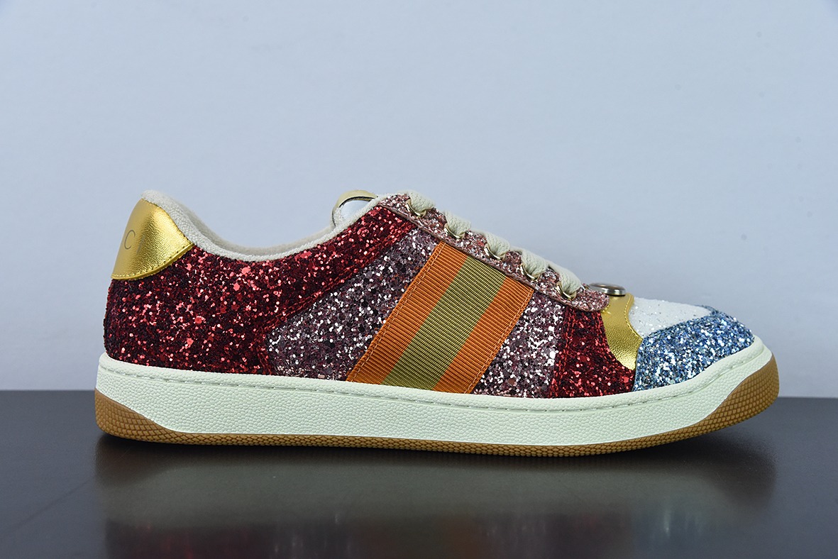 Gucci Distressed Screener sneaker古驰小脏鞋系列 经典原型复古百搭做旧老爹板鞋