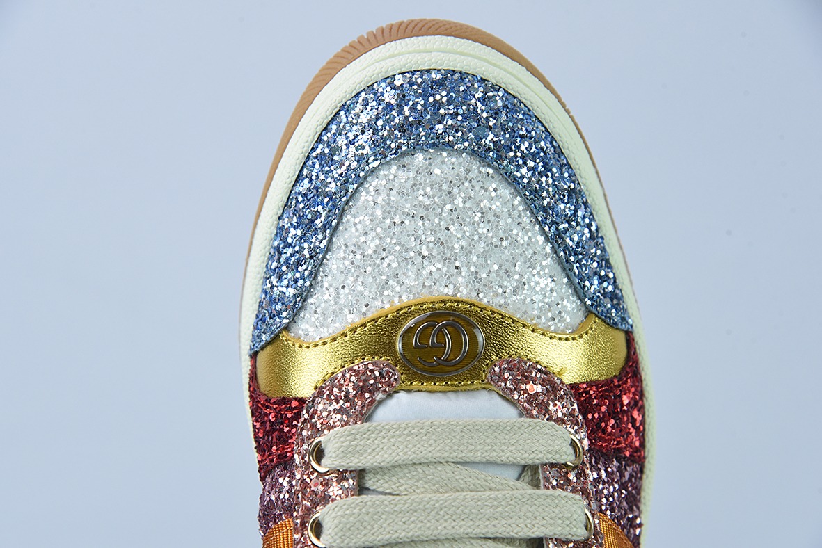 Gucci Distressed Screener sneaker古驰小脏鞋系列 经典原型复古百搭做旧老爹板鞋