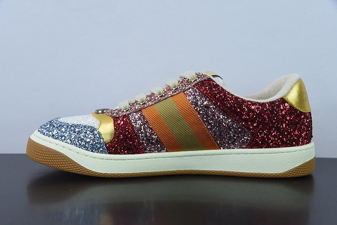 Gucci Distressed Screener sneaker古驰小脏鞋系列 经典原型复古百搭做旧老爹板鞋