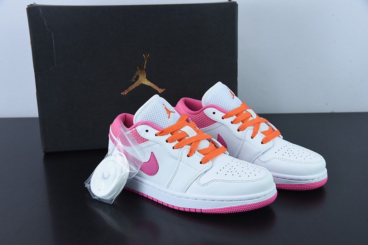 Air Jordan 1 Low AJ1 乔1白粉色 低帮篮球鞋 货号DR9498-168