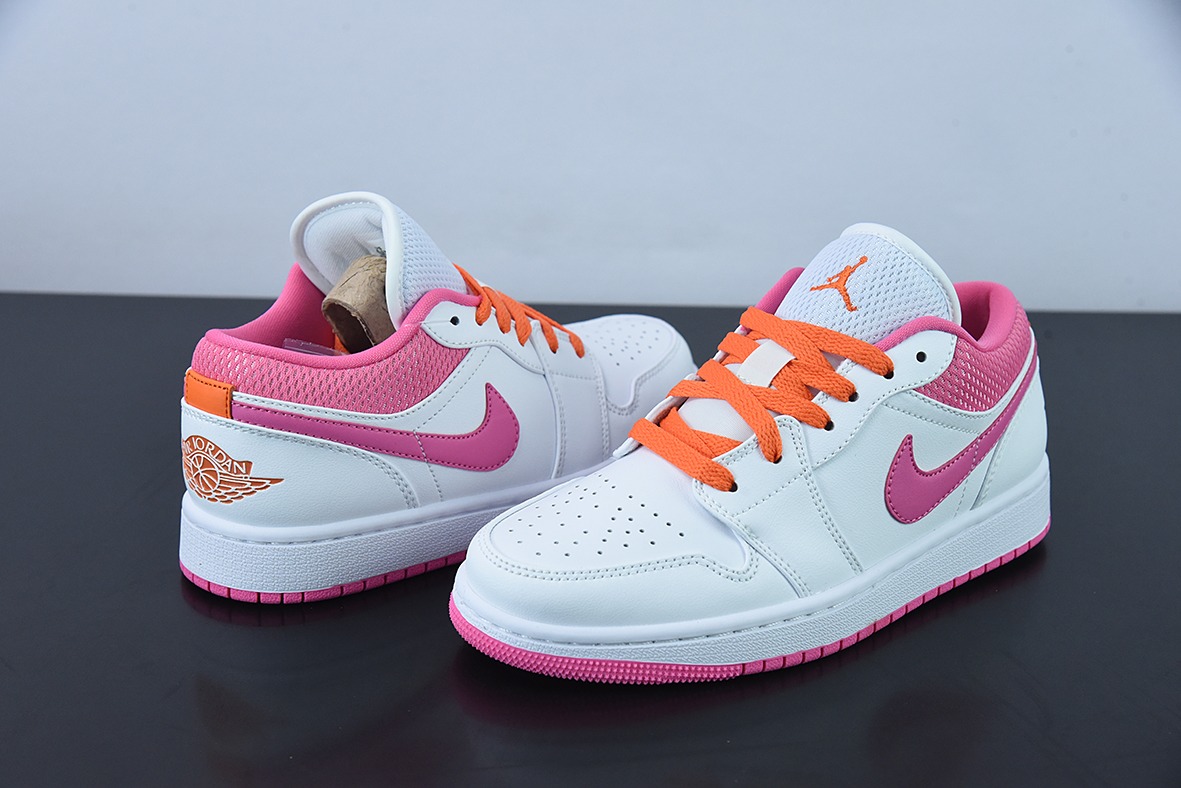 Air Jordan 1 Low AJ1 乔1白粉色 低帮篮球鞋 货号DR9498-168