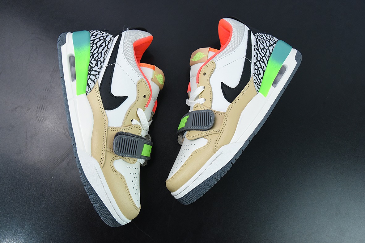Air Jordan Legacy AJ312 Low 头层魔术贴三合一板鞋 货号:DZ2763-101