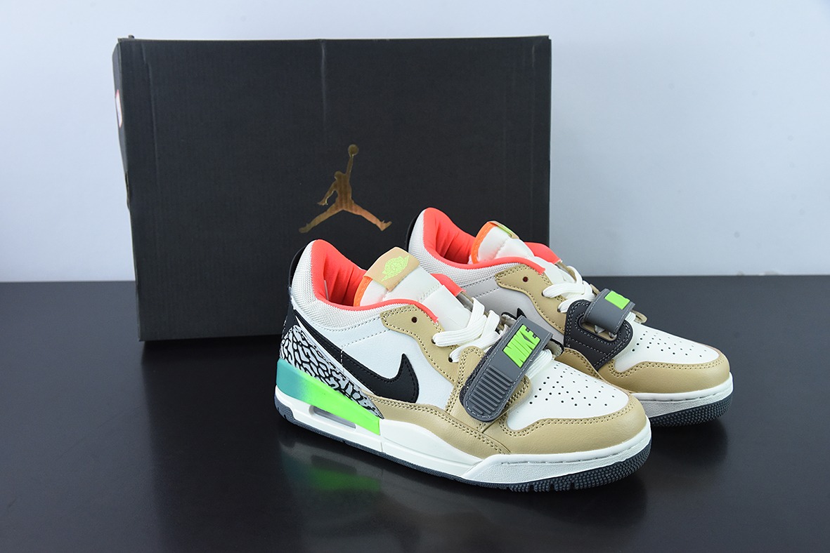 Air Jordan Legacy AJ312 Low 头层魔术贴三合一板鞋 货号:DZ2763-101