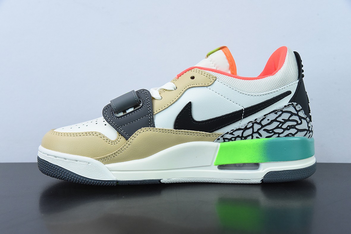 Air Jordan Legacy AJ312 Low 头层魔术贴三合一板鞋 货号:DZ2763-101
