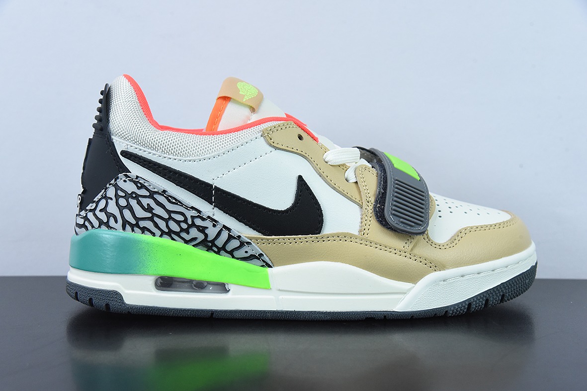 Air Jordan Legacy AJ312 Low 头层魔术贴三合一板鞋 货号:DZ2763-101