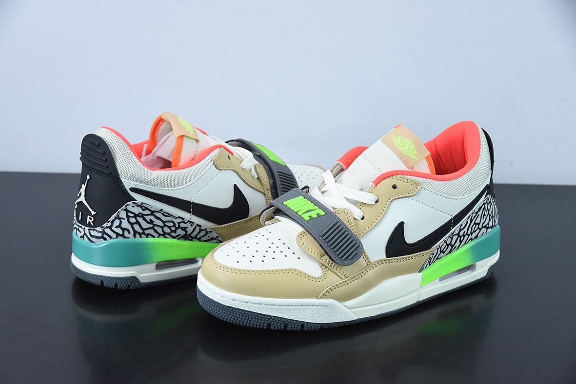 Air Jordan Legacy AJ312 Low 头层魔术贴三合一板鞋 货号:DZ2763-101