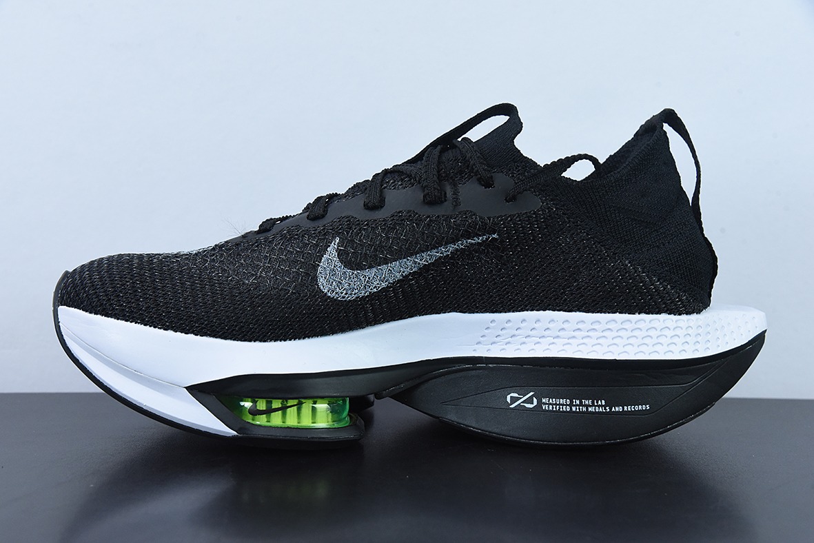 Air ZoomX AlphaFly NEXT% 2"Black/White"阿尔法2代系列马拉松气垫轻量超跑竞速运动慢跑鞋DV9422-400