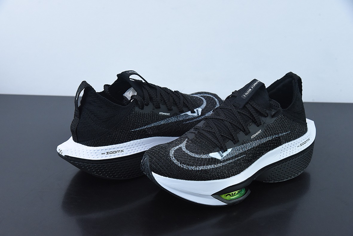 Air ZoomX AlphaFly NEXT% 2"Black/White"阿尔法2代系列马拉松气垫轻量超跑竞速运动慢跑鞋DV9422-400