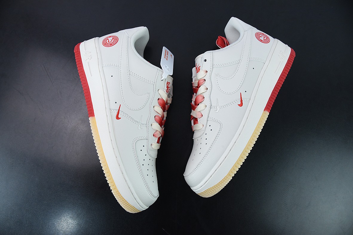Nike Air Force 1 Low '07 “米白红”亚特兰大 城市限定低帮空军一号低帮男女同款运动鞋 货号:YT0288-639