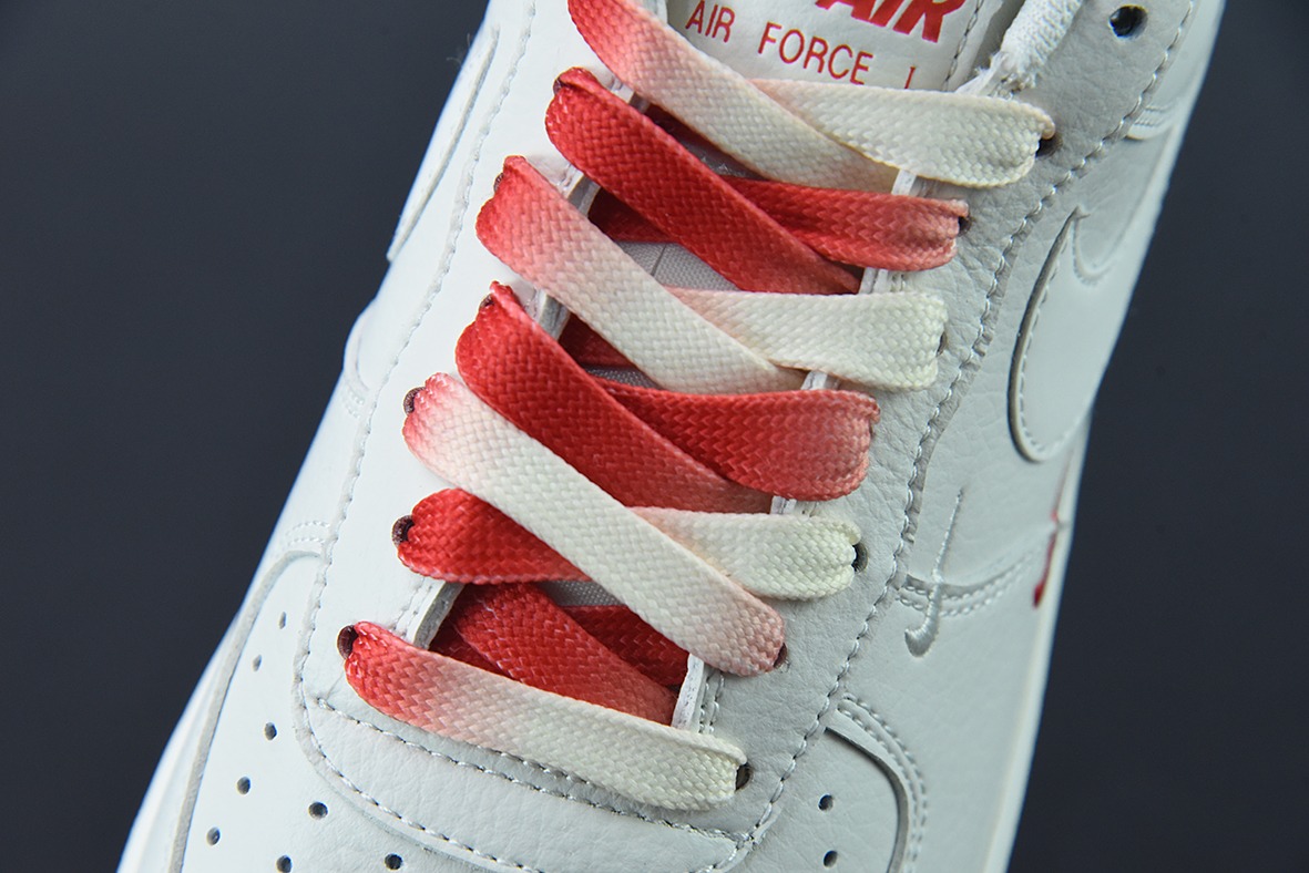 Nike Air Force 1 Low '07 “米白红”亚特兰大 城市限定低帮空军一号低帮男女同款运动鞋 货号:YT0288-639