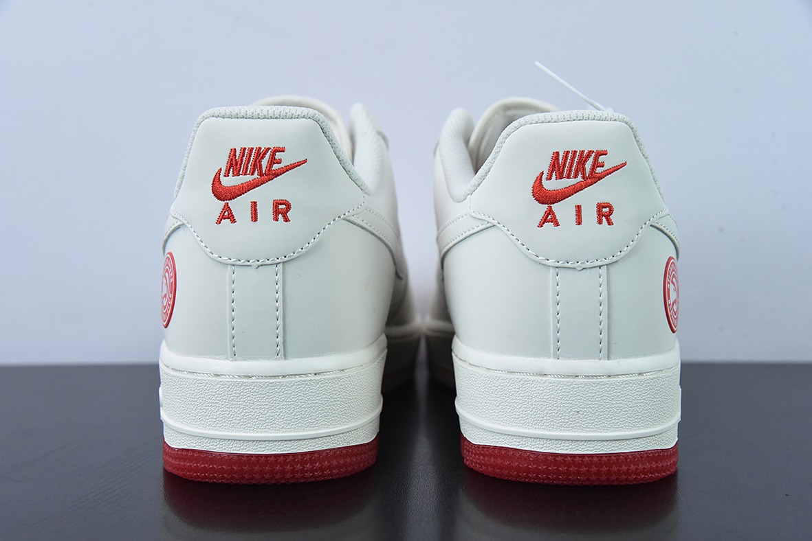 Nike Air Force 1 Low '07 “米白红”亚特兰大 城市限定低帮空军一号低帮男女同款运动鞋 货号:YT0288-639