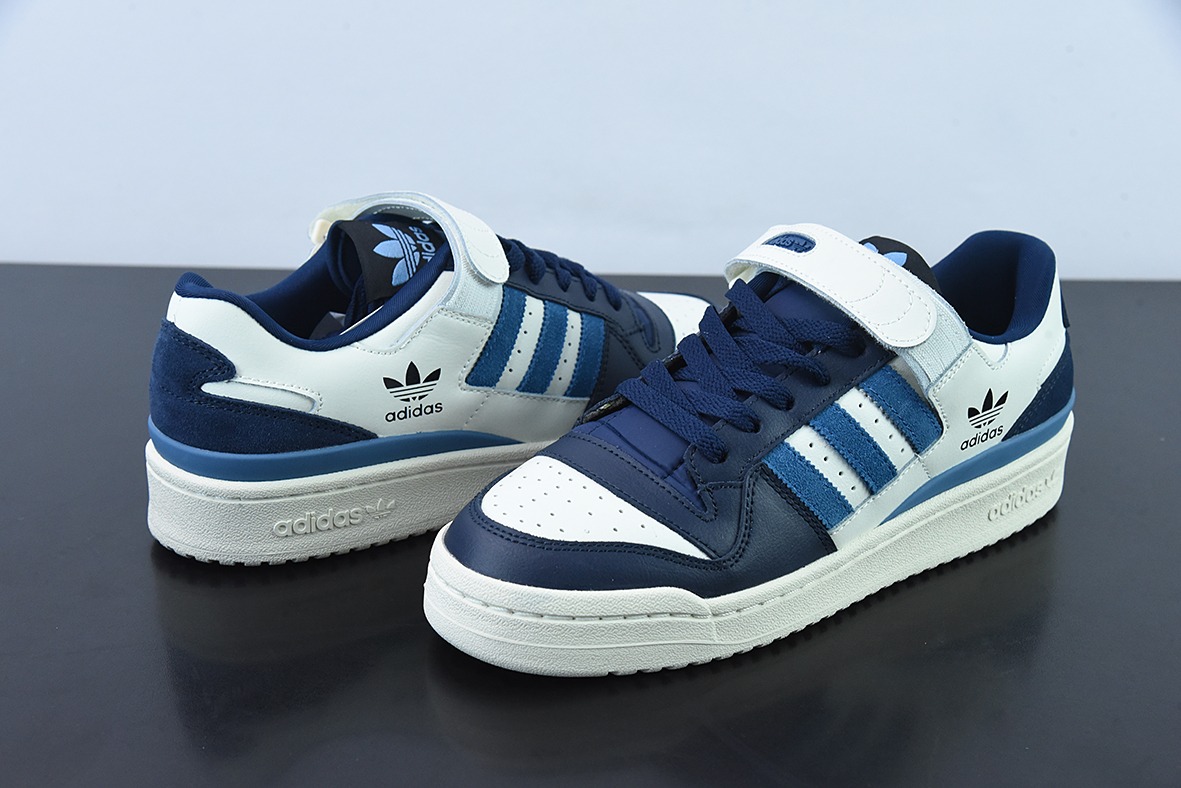 Adidas Originals Forum 84 Low 海军蓝低帮休闲板鞋 入秋必备潮品 货号 GX2162