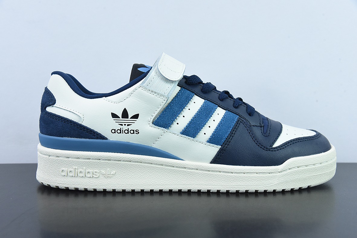 Adidas Originals Forum 84 Low 海军蓝低帮休闲板鞋 入秋必备潮品 货号 GX2162