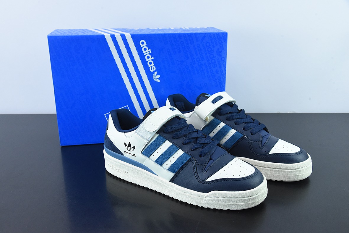 Adidas Originals Forum 84 Low 海军蓝低帮休闲板鞋 入秋必备潮品 货号 GX2162