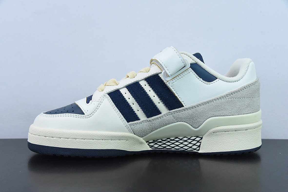 adidas Forum 84 Low 三叶草低邦 经典魔术贴复古板鞋 男女潮流头层皮休闲鞋官方货号: GZ6427