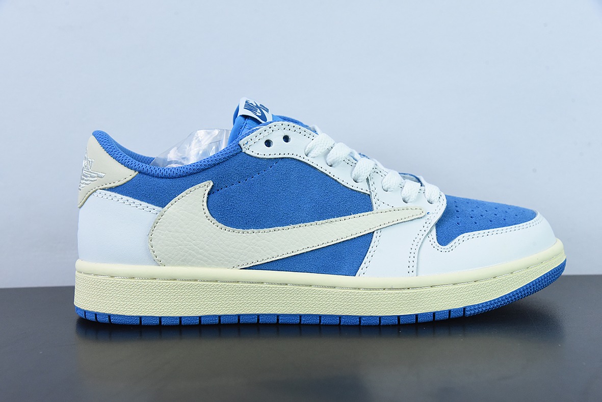 Fragment x Travis Scott x Air Jordan 1 Low 三方联名倒钩低帮休闲板鞋原盒出货货号:CQ4277 212