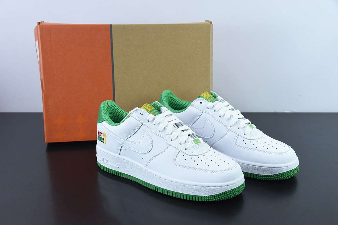 Nike Air Force 1 Low 07 布鲁克林群岛白蓝原楦头原纸板货号：DX1156 100