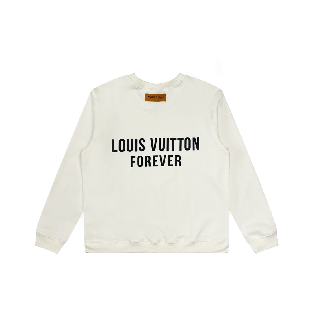 Louis Vuitton/路易威登LV假口袋字母印花卫衣甄选原厂380克重双纱紧密纺