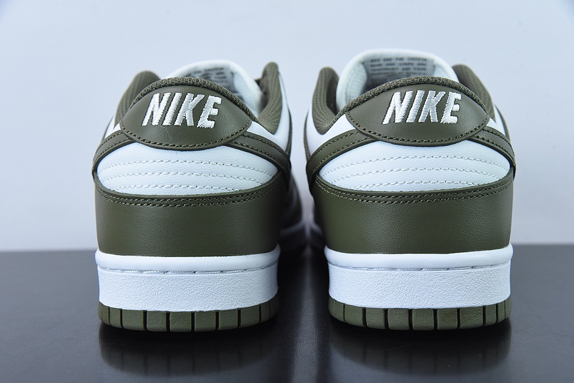 Nike Dunk Low “Medium Olive” 白橄榄绿低帮休闲板鞋  货号：DD1503-120