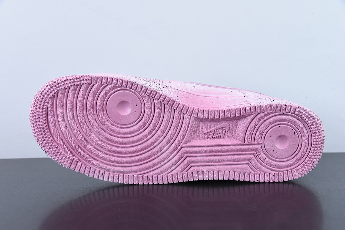 Chrome Hearts X AIR FORCE 1 克罗心联名空军一号 做旧泼墨 “粉” 率先出货 做旧十字架 货号:CW2288-111