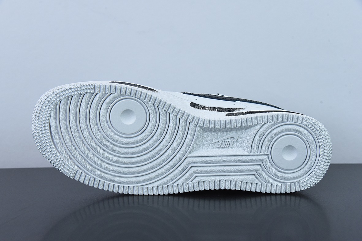 Nike Air Force 1 Low 笑脸绑带创意定制空军一号低帮运动休闲板鞋 货号:CW2288-111