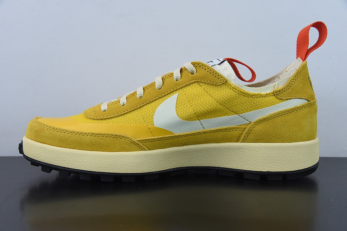 Tom Sachs x Craft General Purpose Shoe"Yellow"宇航员4.0通用系列低帮经典复古休闲运动板鞋“月球土黄白红”DA6672-700