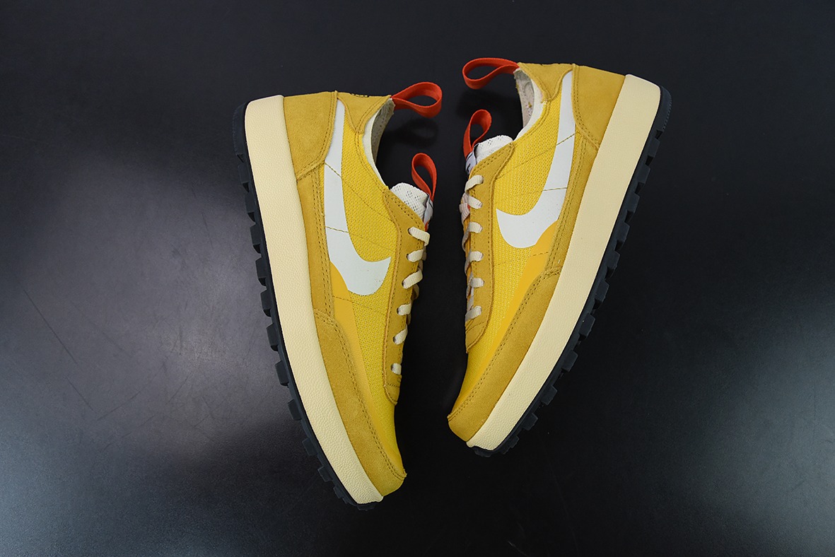 Tom Sachs x Craft General Purpose Shoe"Yellow"宇航员4.0通用系列低帮经典复古休闲运动板鞋“月球土黄白红”DA6672-700