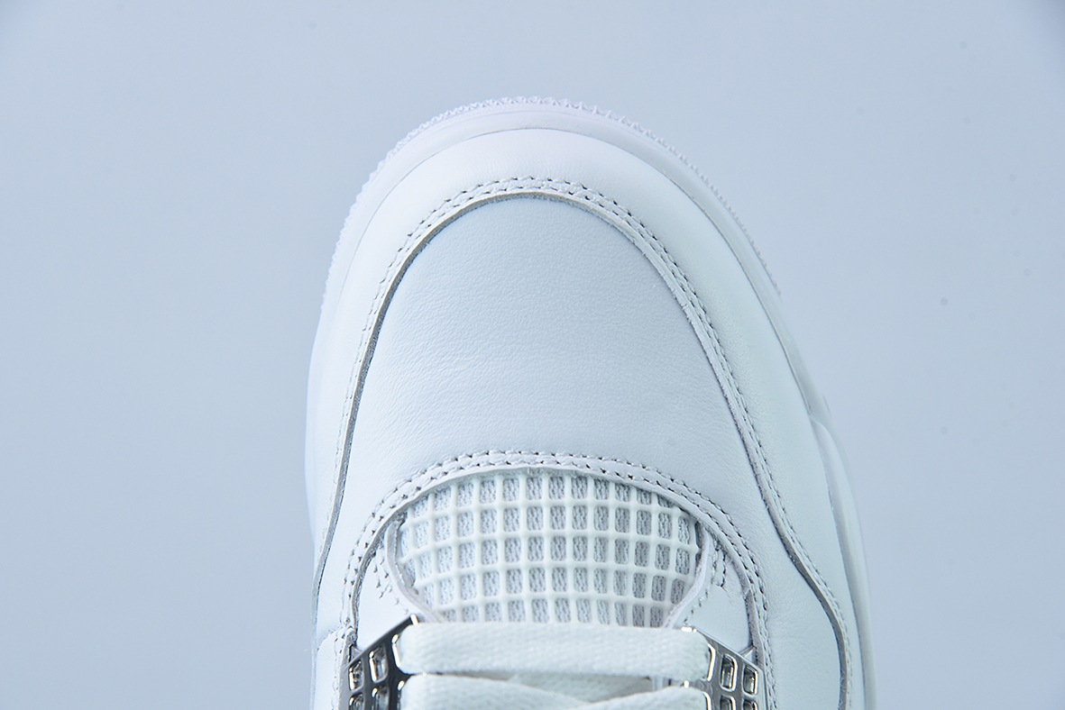 Air Jordan 4 Pure Money AJ4 乔4白银 纯白 白猫低帮休闲板鞋 308497-100