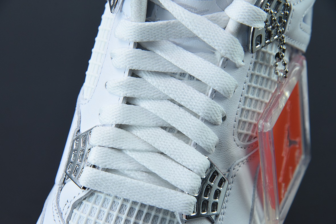Air Jordan 4 Pure Money AJ4 乔4白银 纯白 白猫低帮休闲板鞋 308497-100