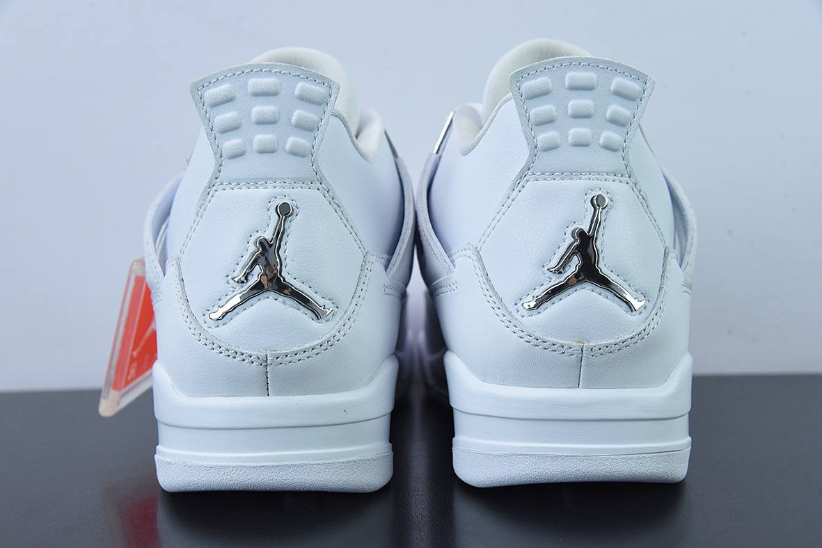 Air Jordan 4 Pure Money AJ4 乔4白银 纯白 白猫低帮休闲板鞋 308497-100
