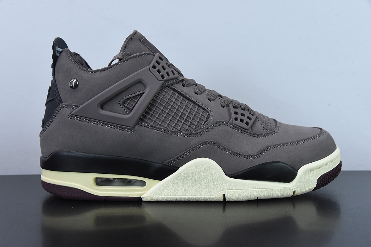 A Ma Maniére x Air Jordan 4 "Violet Ore" AJ4 乔4联名款 酒红色男士运动鞋货号: DV6773-220